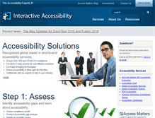 Tablet Screenshot of interactiveaccessibility.com